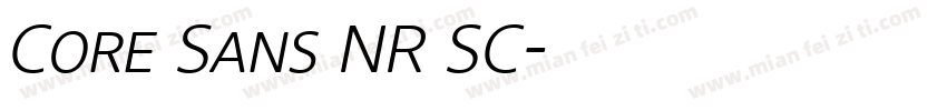 Core Sans NR SC字体转换
